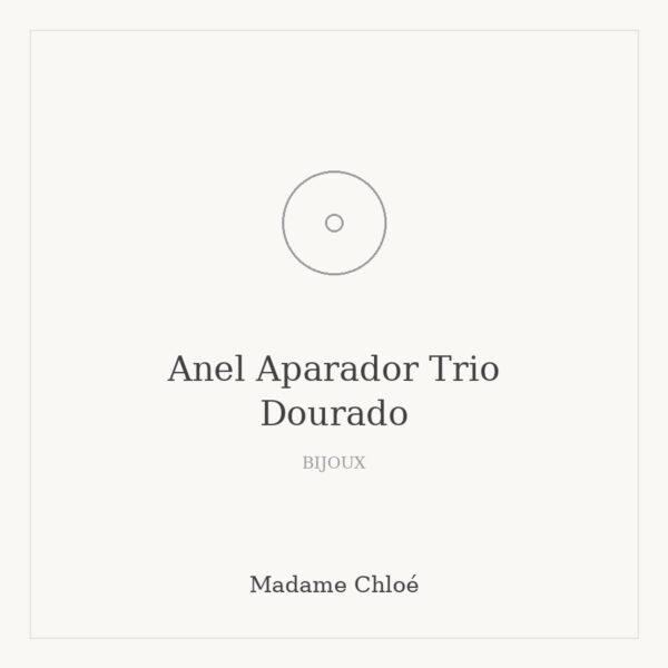Anel Aparador Trio Dourado