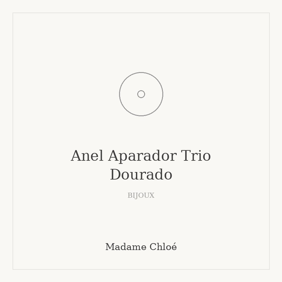 Anel Aparador Trio Dourado
