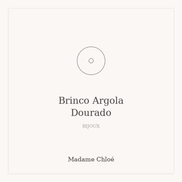 Brinco Argola Dourado