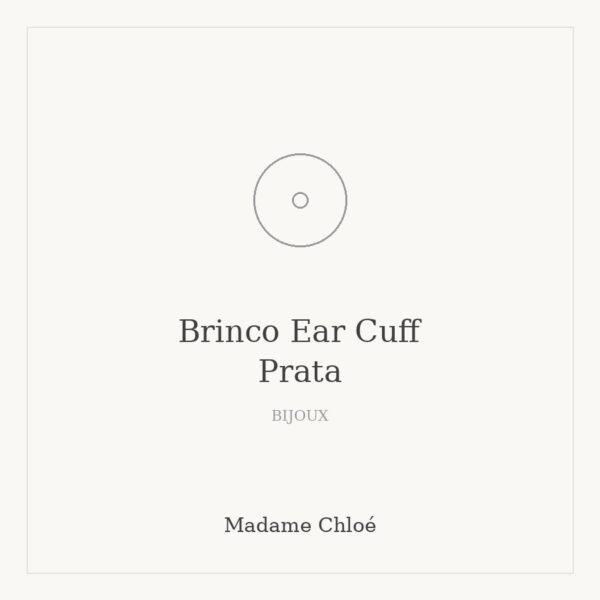 Brinco Ear Cuff Prata