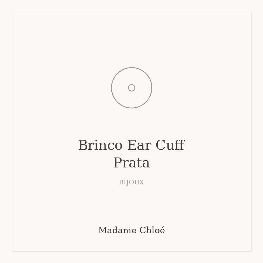 Brinco Ear Cuff Prata