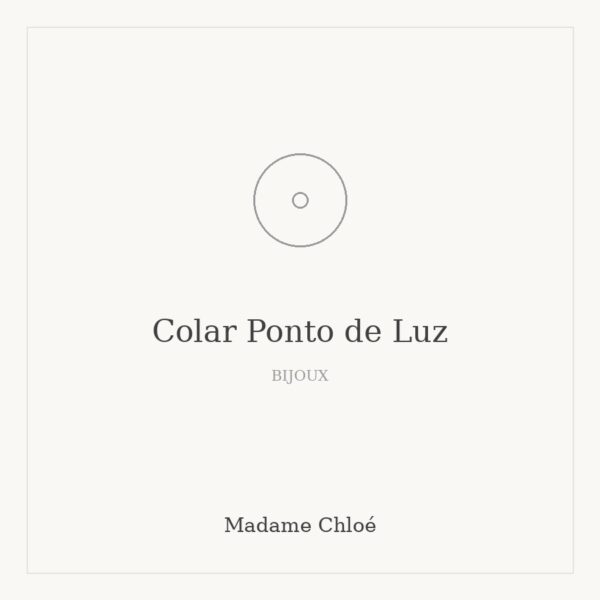 Colar Ponto de Luz