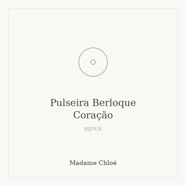 Pulseira Berloque Coração