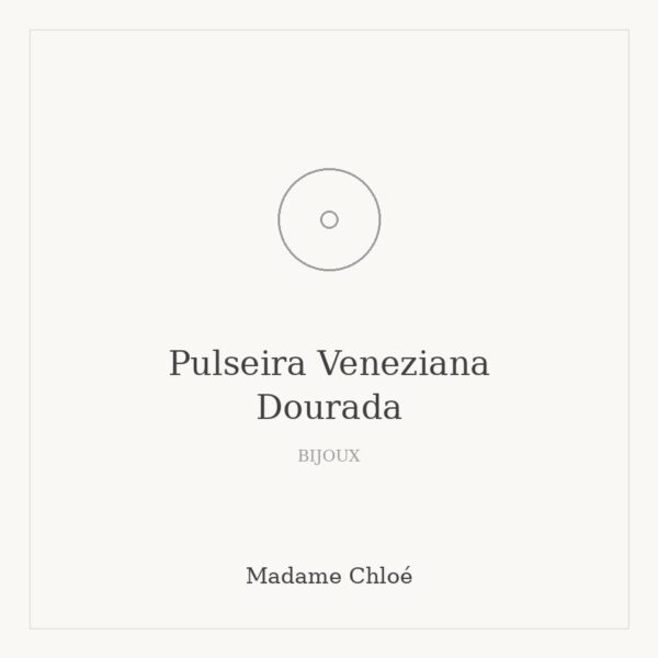 Pulseira Veneziana Dourada